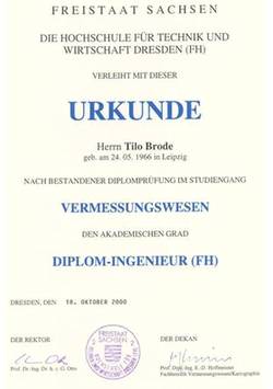 Diplomurkunde - Tilo Brode